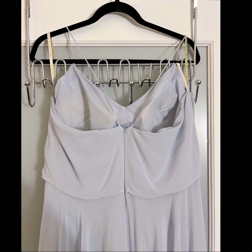 Jenny Yoo - Floor Length formal chiffon dress, prom, gown - Size 14 - light blue - Picture 8 of 16